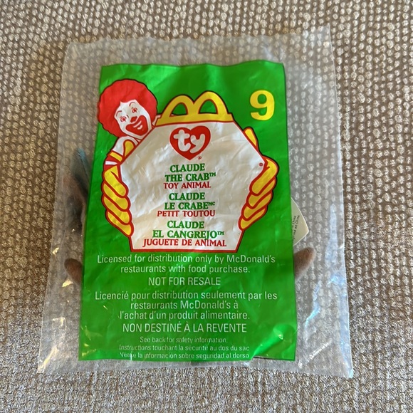 🧸 3/$12 Vintage Ty Teenie Beanie Baby Claude - Picture 2 of 2